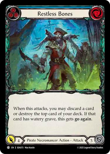Restless Bones (Blue) [SEA073] (High Seas)  Rainbow Foil