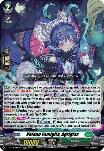 Veleno Famiglia, Agrigias (DZ-BT08/014EN) [Knights 0f Rebirth]
