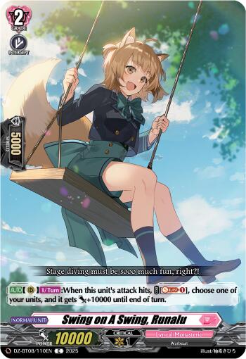 Swing on a Swing, Runalu (DZ-BT08/110EN) [Knights 0f Rebirth]