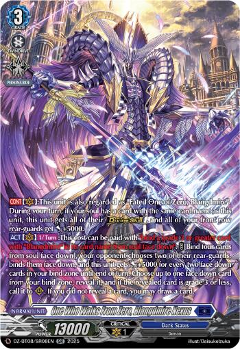 One Who Walks From Zero, Blangdmire Nexus (DZ-BT08/SR08EN) [Knights 0f Rebirth]