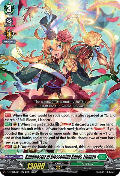 Bandmaster of Blossoming Bonds, Lianorn (D-TD01/001EN) [Urara Haneyama -Bandmaster of Blossoming Bonds-]