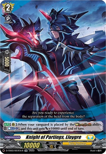 Knight of Partings, Lloygre (D-TD03/007EN-R) [Raika Koshiba -Skyfall Executors-]