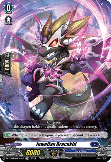 Jewelias Dracokid (D-TD02/004EN-R) [Michiru Hazama -Demonic Jewel Dragon of the Four Flames-]
