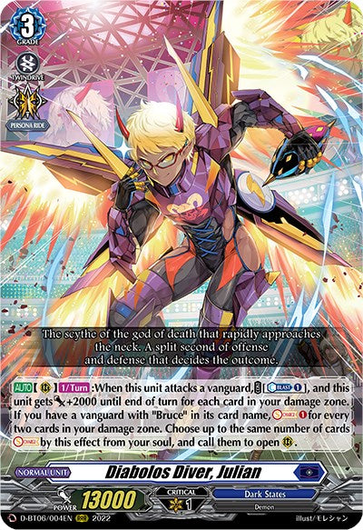 Diabolos Diver, Julian (D-BT06/004EN) [Blazing Dragon Reborn]