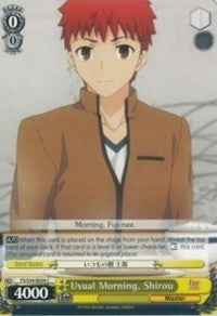 Usual Morning, Shirou (FS/S34-E024 C) [Fate/Stay Night [Unlimited Blade Works]]