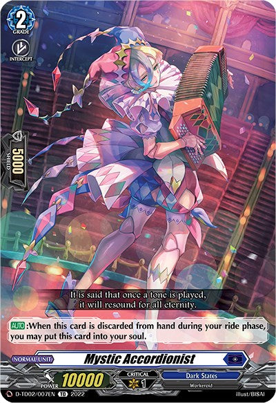 Mystic Accordionist (D-TD02/007EN) [Michiru Hazama -Demonic Jewel Dragon of the Four Flames-]
