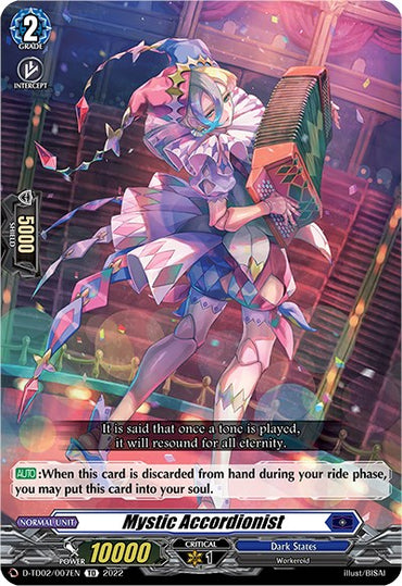 Mystic Accordionist (D-TD02/007EN) [Michiru Hazama -Demonic Jewel Dragon of the Four Flames-]
