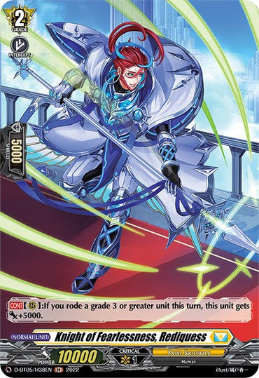Knight of Fearlessness, Rediquess (D-BT05/H38EN) [Triumphant Return of the Brave Heroes]