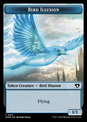 Treasure // Bird Illusion Double-Sided Token [Commander Masters Tokens]