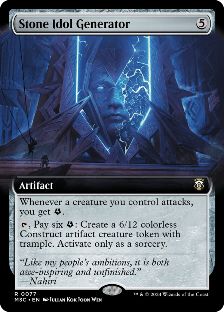 Stone Idol Generator (Extended Art) [Modern Horizons 3 Commander]