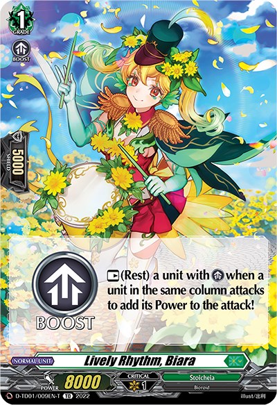Lively Rhythm, Biara (Tutorial Card) (D-TD01/009EN-T) [Urara Haneyama -Bandmaster of Blossoming Bonds-]