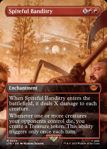 Spiteful Banditry (Borderless Alternate Art) [The Lord of the Rings: Tales of Middle-Earth]