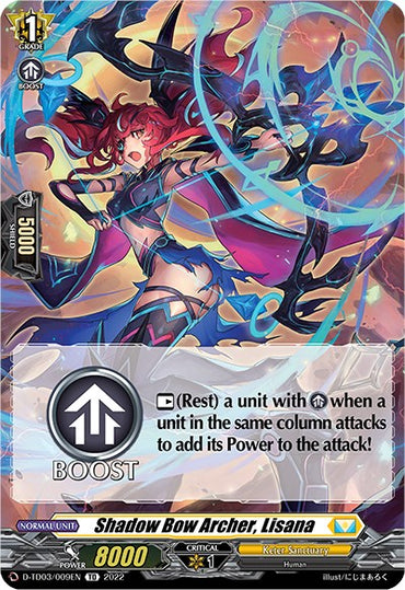 Shadow Bow Archer, Lisana (D-TD03/009EN) [Raika Koshiba -Skyfall Executors-]