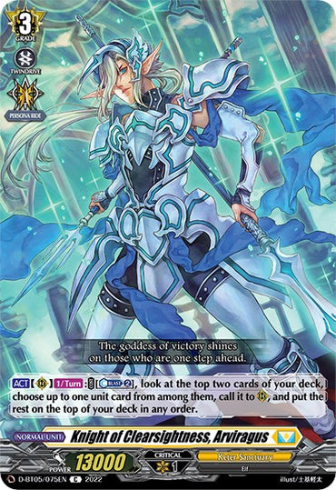 Knight of Clearsightness, Arviragus (D-BT05/075EN) [Triumphant Return of the Brave Heroes]