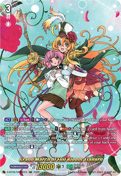 Grand March of Full Bloom, Lianorn (D-BT06/DSR02EN) [Blazing Dragon Reborn]