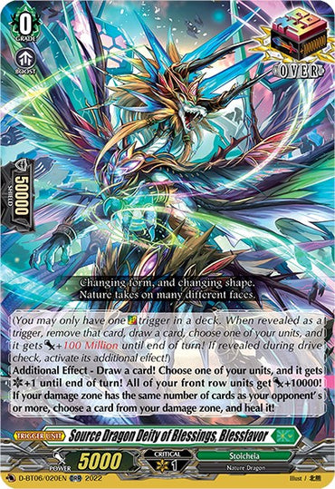 Source Dragon Deity of Blessings, Blessfavor (D-BT06/020EN) [Blazing Dragon Reborn]