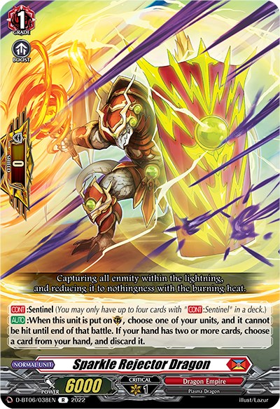 Sparkle Rejector Dragon (D-BT06/038EN) [Blazing Dragon Reborn]