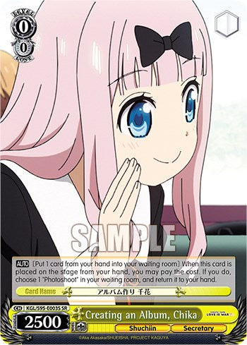 Creating an Album, Chika [Kaguya-Sama: Love is War?]