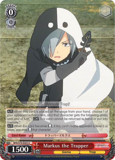 Markus the Trapper (BFR/S78-E065 U) [BOFURI: I Don't Want to Get Hurt, so I'll Max Out My Defense]