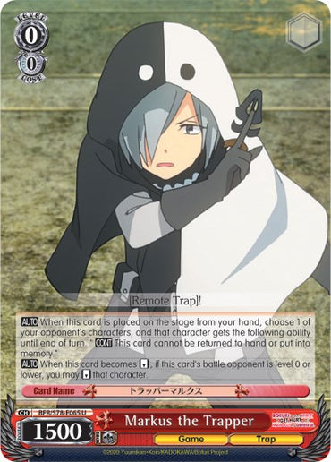 Markus the Trapper (BFR/S78-E065 U) [BOFURI: I Don't Want to Get Hurt, so I'll Max Out My Defense]