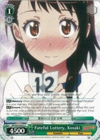 Fateful Lottery, Kosaki (NK/W30-E035 U) [NISEKOI -False Love-]