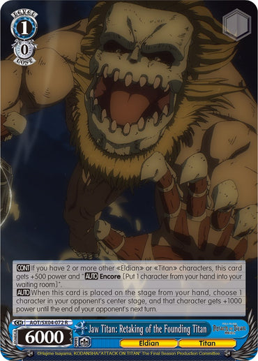 Jaw Titan: Retaking of the Founding Titan [Attack On Titan: Final Season]