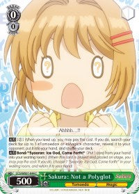 Sakura: Not a Polyglot (CCS/WX01-044 C) [Cardcaptor Sakura: Clear Card]