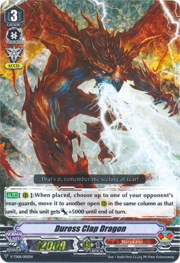 Duress Clap Dragon (Parallel Foil) (V-TD06/002EN) [Naoki Ishida]