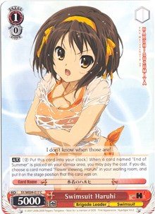 Swimsuit Haruhi (SY/WE09-E17) [The Melancholy of Haruhi Suzumiya Extra Booster]