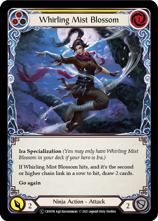 Whirling Mist Blossom [U-CRU074-RF] (Crucible of War Unlimited)  Unlimited Rainbow Foil