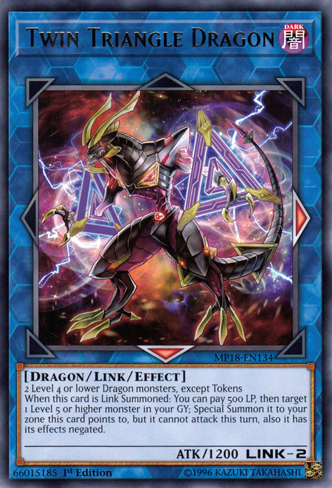 Twin Triangle Dragon [MP18-EN134] Rare