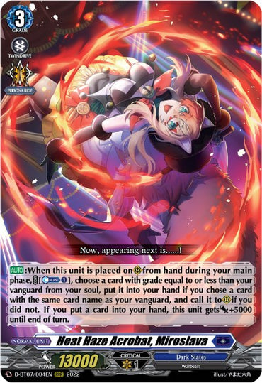Heat Haze Acrobat, Miroslava (D-BT07/004EN) [Raging Flames Against Emerald Storm]