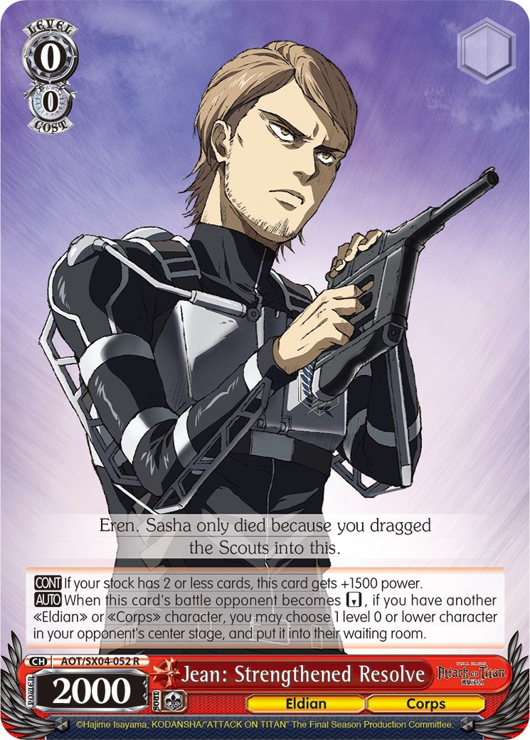 Jean: Strengthened Resolve [Attack On Titan: Final Season]