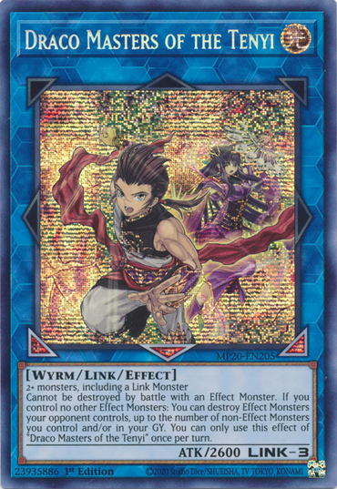 Draco Masters of the Tenyi [MP20-EN205] Prismatic Secret Rare