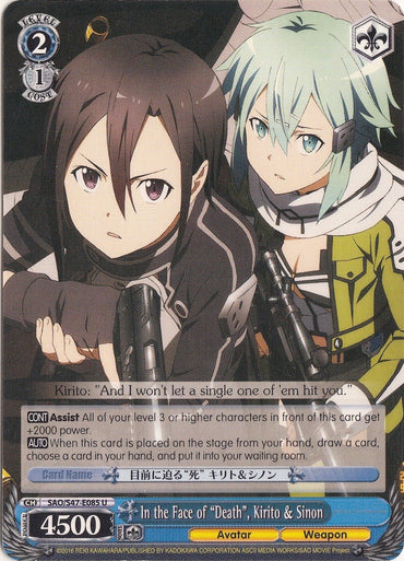 In the Face of “Death”, Kirito & Sinon (SAO/S47-E085 U) [Sword Art Online Re: Edit]
