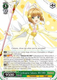 Cardcaptor Sakura: RECORD (CCS/WX01-034S SR) [Cardcaptor Sakura: Clear Card]