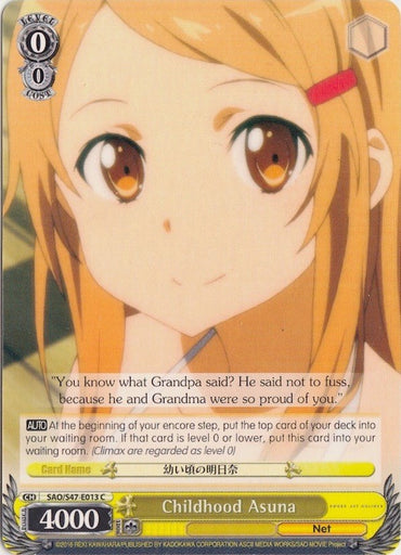 Childhood Asuna (SAO/S47-E013 C) [Sword Art Online Re: Edit]