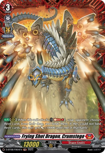 Frying Shot Dragon, Crumstego (D-BT08/FR04EN) [Minerva Rising]