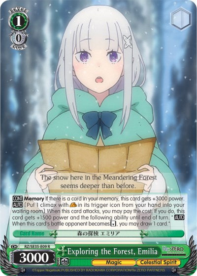 Exploring the Forest, Emilia (RZ/SE35-E09 R) (Parallel Foil) [Re:ZERO: The Frozen Bond]