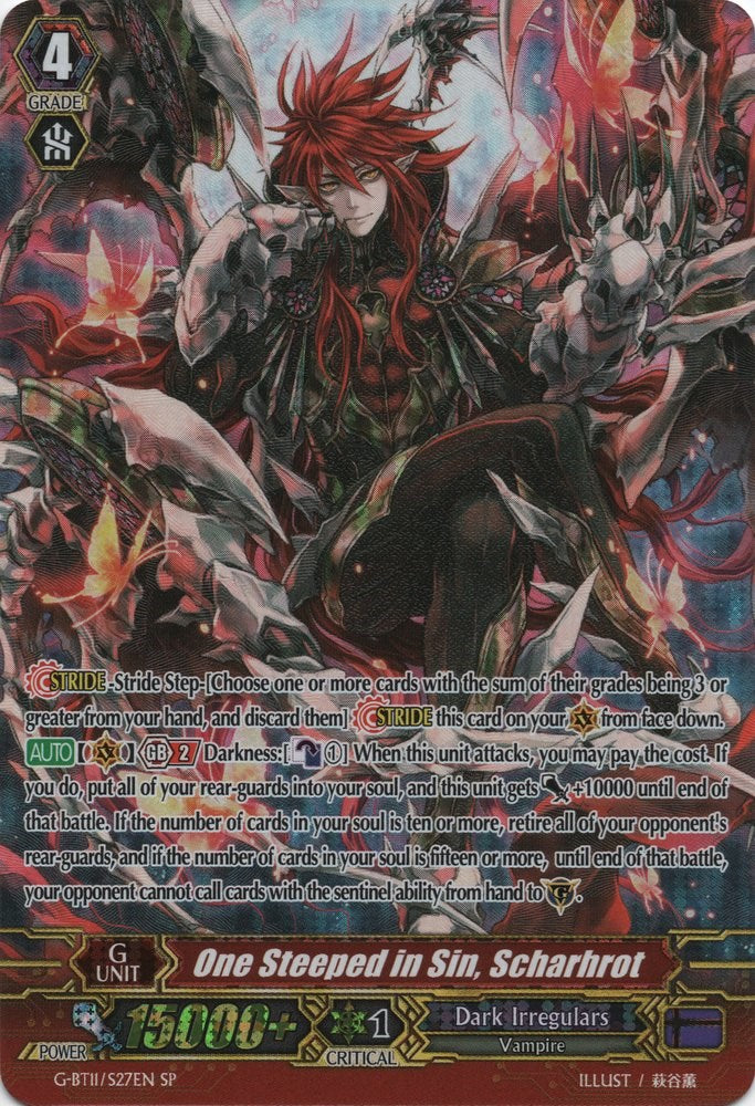 One Steeped in Sin, Scharhrot (G-BT11/S27EN) [Demonic Advent]