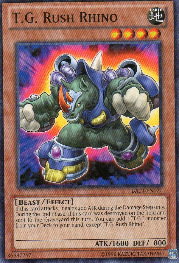 T.G. Rush Rhino [BATT-EN020] Starfoil Rare