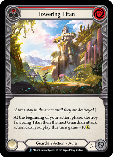 Towering Titan (Red) [U-CRU029-RF] (Crucible of War Unlimited)  Unlimited Rainbow Foil