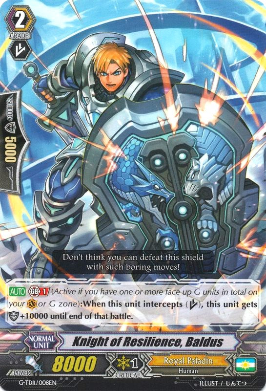Knight of Resilience, Baldus (G-TD11/008EN) [Divine Knight of Heavenly Decree]