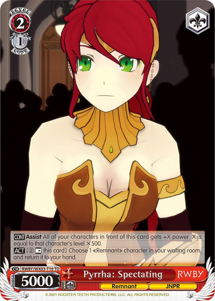Pyrrha: Spectating (RWBY/WX03-T10 TD) [RWBY]