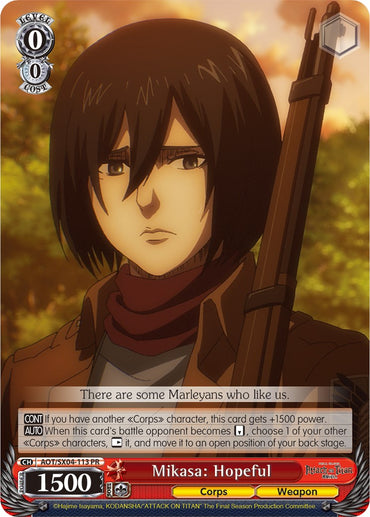 Mikasa: Hopeful [Attack On Titan: Final Season]