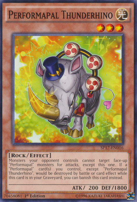 Performapal Thunderhino [SP17-EN016] Common