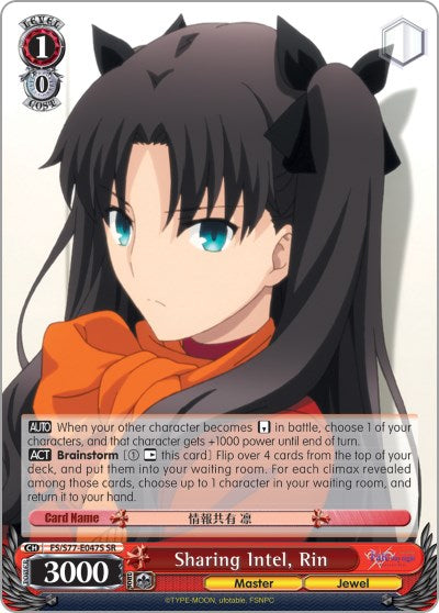 Sharing Intel, Rin (FS/S77-E047S SR) [Fate/Stay Night [Heaven's Feel] Vol.2]