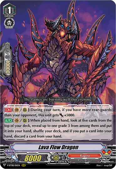 Lava Flow Dragon (V-BT08/011EN RRR) [Silverdust Blaze]