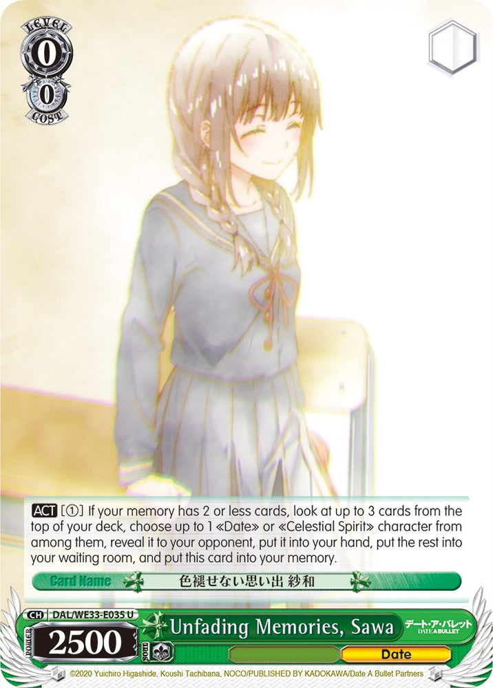 Unfading Memories, Sawa (DAL/WE33-E035 U) [Date A Bullet]
