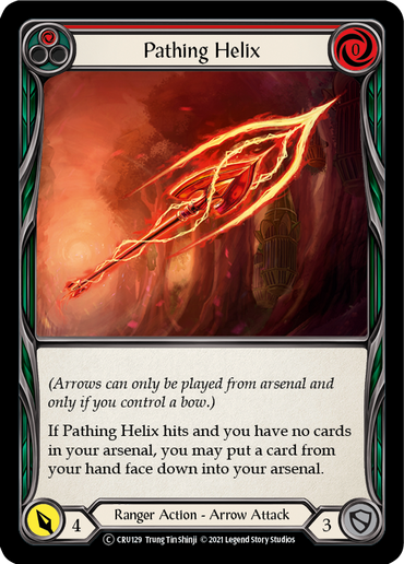 Pathing Helix (Red) [U-CRU129-RF] (Crucible of War Unlimited)  Unlimited Rainbow Foil